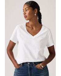 Levi's - Favorite T Shirt Van Katoen Met V Hals - Lyst
