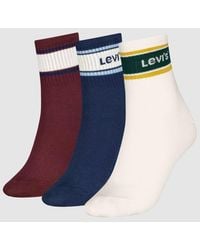 Levi's - Short Cut Stripe Socks 3 Pack - Lyst
