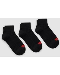 Levi's - Low Cut Batwing Logo Recycled Cotton Socks 3 Pack - Lyst