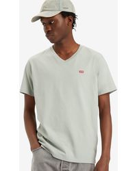 Levi's - T shirt col v original housemark - Lyst