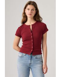 Levi's - Rory Button Through Tee - Lyst