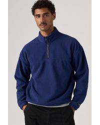 Levi's - Redwood Half Zip Sweatershirt - Lyst