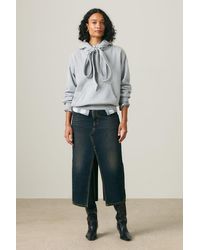 Levi's - Deconstructed Slit Midi Skirt - Lyst