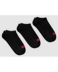 Levi's - Low Cut Batwing Logo Recycled Cotton Socks 3 Pack - Lyst