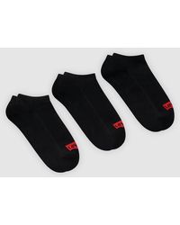 Levi's - Calcetines Bajos De Algodón Reciclado Con El Logo Batwing: Paquete De 3 - Lyst