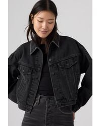 Levi's - Rhinestone Shrunken 90's Trucker Jacket - Lyst