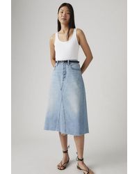 Levi's - A Line Decon Rok Met Hoge Taille - Lyst