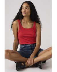 Levi's - Essential Geribde Tanktop - Lyst