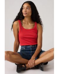Levi's - Essential Ribbed Tank Top - Lyst