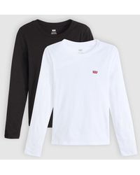 Levi's - Essential T Shirt Met Lange Mouwen (2 Stuks) - Lyst
