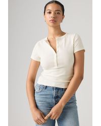 Levi's - Dry Goods Pointelle Short Sleeve Henley - Lyst