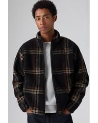 Levi's - Nolan Sherpa Pullover Mit Durchgehendem Reißverschluss - Lyst