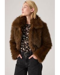 Levi's - Laney Faux Fur Jacket - Lyst