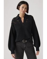 Levi's - Bianca Crochet Polo Sweater - Lyst