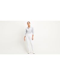 Levi's 724TM High Rise Straight Jeans Neutral - Blanco