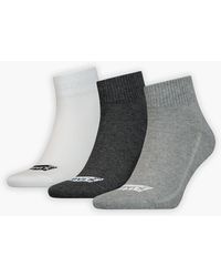 Levi's - Mid Cut Batwing Logo Recycled Cotton Socks 3 Pack - Lyst