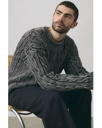 Levi's - Carmel Pullover Mit Zopfmuster Und Rundhalsausschnitt - Lyst