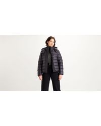 levi's kerri puffer coat caviar black