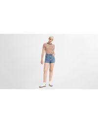 Levi's - High waisted mom shorts - Lyst