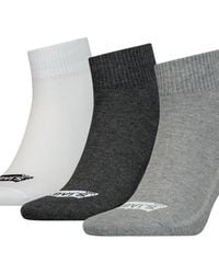 Levi's - Mid Cut Batwing Logo Recycled Cotton Socks 3 Pack - Lyst