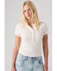 Levi's - Dry Goods Pointelle Short Sleeve Henley - Lyst