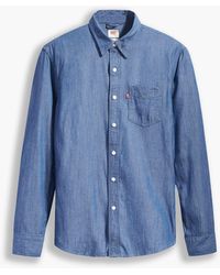 Levi's Sunset 1 Pocket Slim Shirt - Blauw
