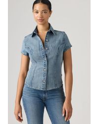 Levi's - Short Sleeve Shaped Denim Shirt - Lyst