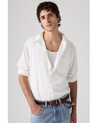 Levi's - Sunset Overhemd Met Één Zak Van Katoen En Linnen - Lyst