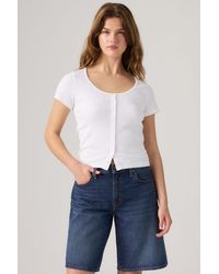 Levi's - Austen Button Up Short Sleeve Top - Lyst