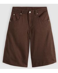 Levi's - Super Baggy Long Linen Shorts - Lyst