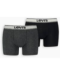 Levi's - Vintage Heather Organic Cotton Boxer Brief 2 Pack - Lyst