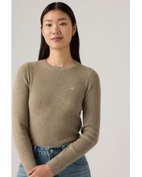 Levi's - Pull Over Col Rond Maille Côtelée - Lyst