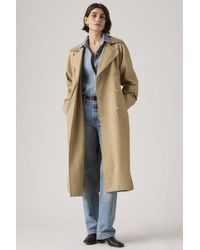 Levi's - Bree Classic Long Trench Coat - Lyst