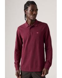 Levi's - Long Sleeve Housemark Polo Shirt - Lyst