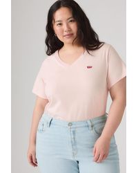 Levi's - T Shirt Con Scollo A V (Plus Size) - Lyst
