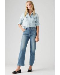 Levi's - Jean Ribcage Straight Cheville Coton Lin - Lyst