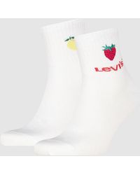 Levi's - High Mid Cut Fruit Graphic Socks 2 Pack - Lyst