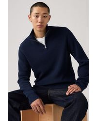 Levi's - Housemark Quarter Zip Sweater - Lyst