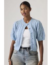 Levi's - Cardigan Manche Courte Maille Pointelle Pauline - Lyst
