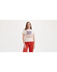 Levi's - Klassisches t shirt mit grafik - Lyst