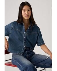 Levi's - Camisa Denim De Manga Corta Logan - Lyst