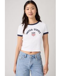 Levi's - U. S. Soccer Ringer Tee - Lyst