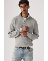 Levi's - Housemark Quarter Zip Sweater - Lyst