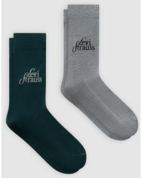 Levi's - Regular Cut Logo Socks 2 Pack - Lyst