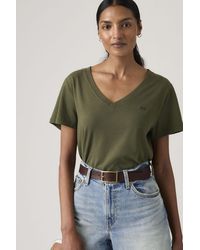 Levi's - Favorite T Shirt Van Katoen Met V Hals - Lyst