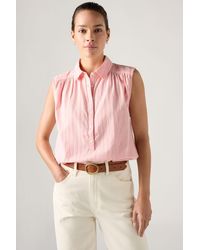 Levi's - Londyn Short Sleeve Popover Top - Lyst