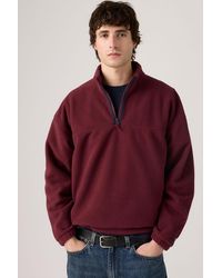 Levi's - Redwood Half Zip Sweatershirt - Lyst