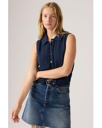 Levi's - Supersoft Mini Ruffle Vest Top - Lyst