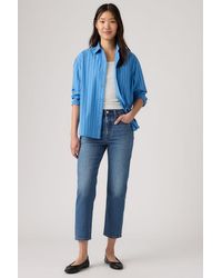 Levi's - Jeans 501 Original Cropped - Lyst