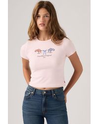 Levi's - Graphic Hayes Cropped Tee - Lyst